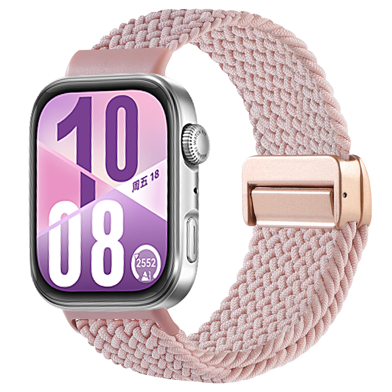 Band for HUAWEI watch fit 4 Pro/fit 3/4 smartwatch wrist replacement belt magnetic braided bracelet correa HUAWEI fit 4 Straps: XXL / Violet Fog 