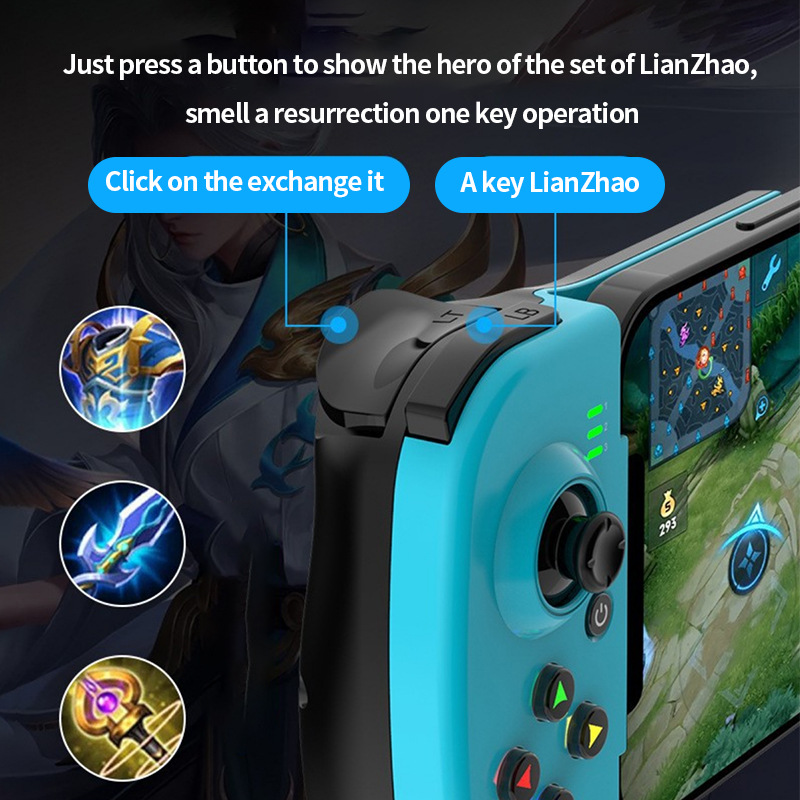 D3 gamepad mobile phone controller with expandable game controller support for Android/iOS/Hongmeng mobile phone game controller
