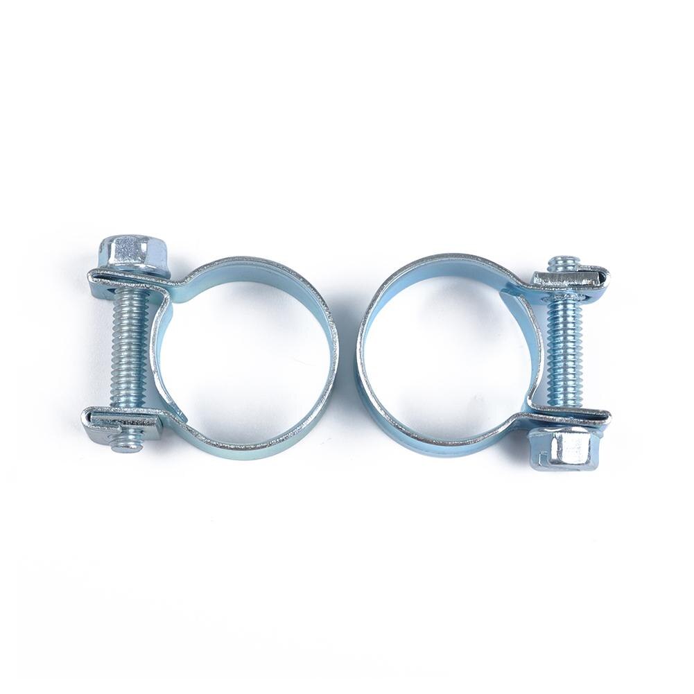 Mini abrazaderas de manguera de acero inoxidable, 10 piezas, 7-18MM, ajustable, línea de combustible, tamaño de tornillo sin fin,