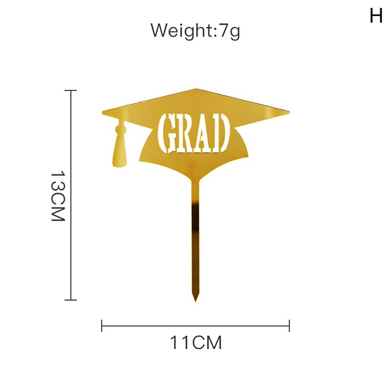 Gold Congratulations You Did It Grad Cake Topper Graduation Celebration Decor: H