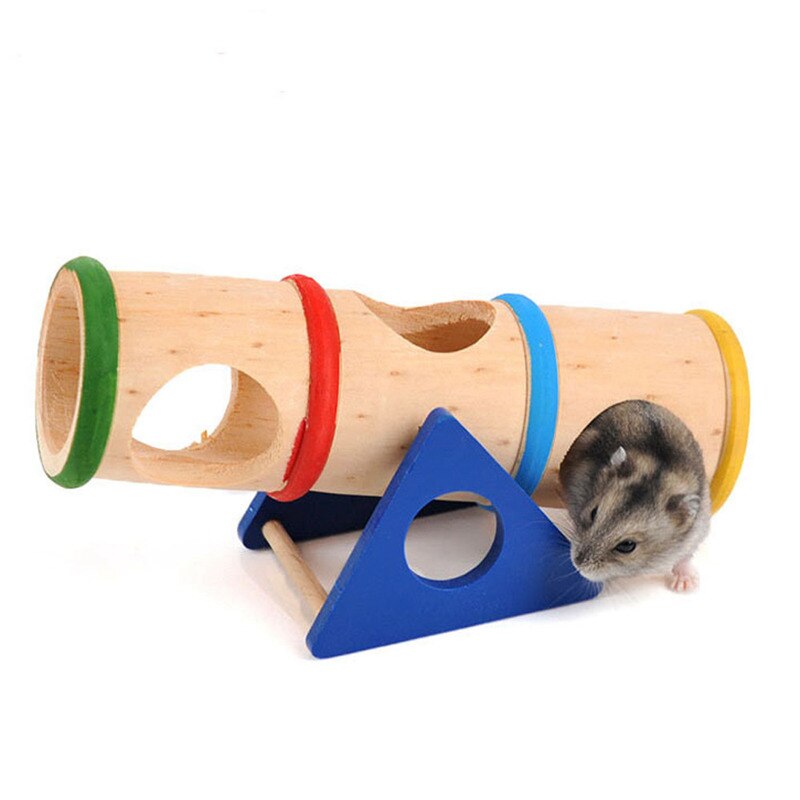 Sällskapsdjur små djur lekplats - trä gungbräda leksak för små djur dvärg hamster och mus