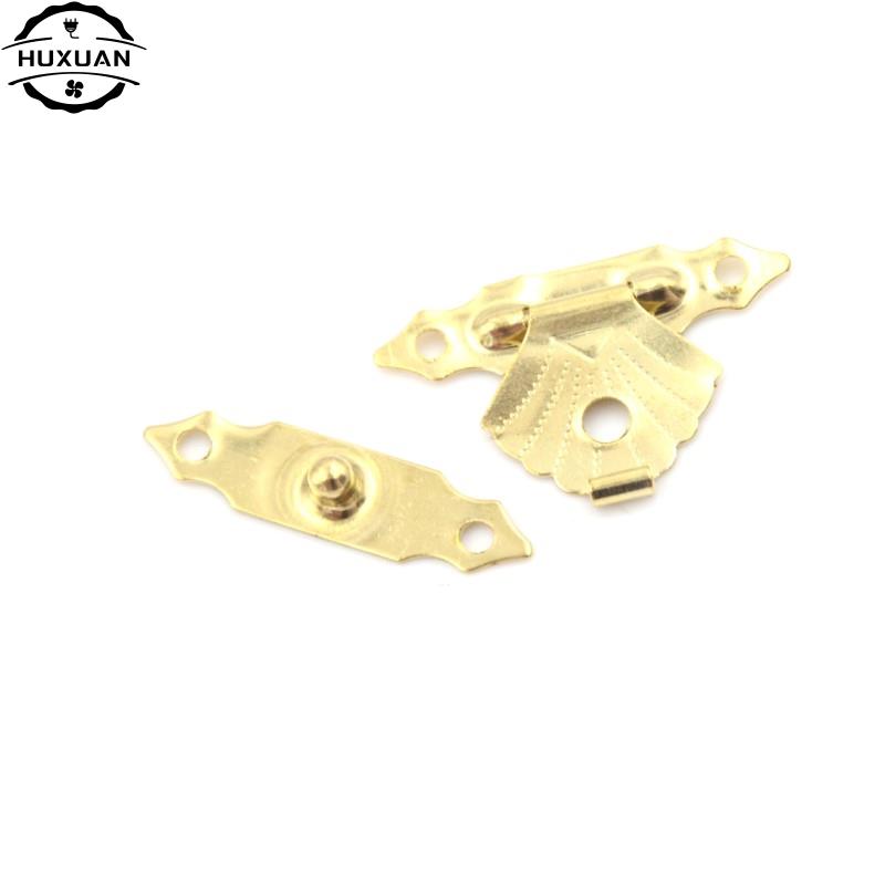 10 Pc Sieraden Geschenkdoos Decoratieve Hasp Klink Mini Antieke Ijzeren Plaat Houten Case Hasp Voor Thuis Finuture Gesp Sluiting lock