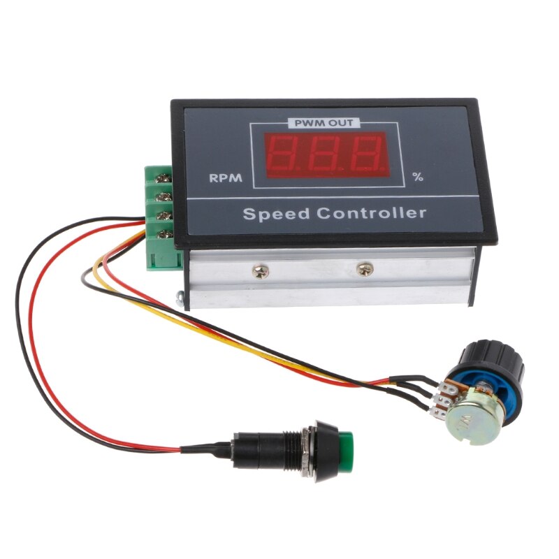 PWM DC Motor Speed Controller 0-100 Digital Display Stepless Speed Regulation