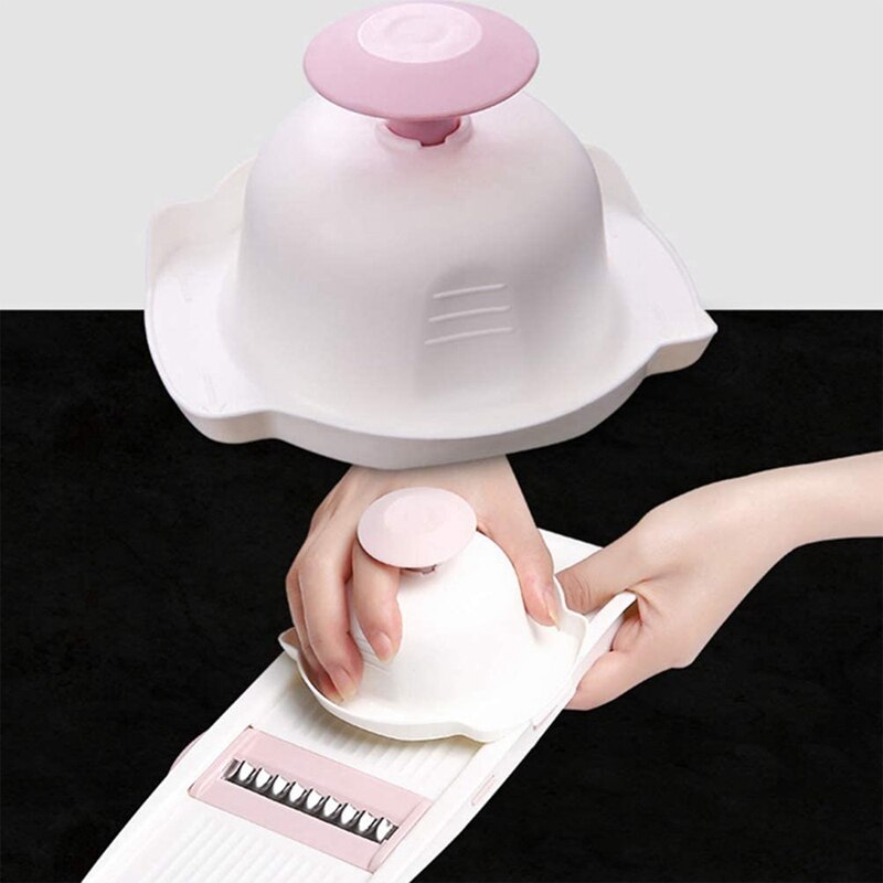 Hand Guard Cut-Resistant Plastic Hand Finger Protector Slicer Grater Food Safety Stand for Shredding Grating