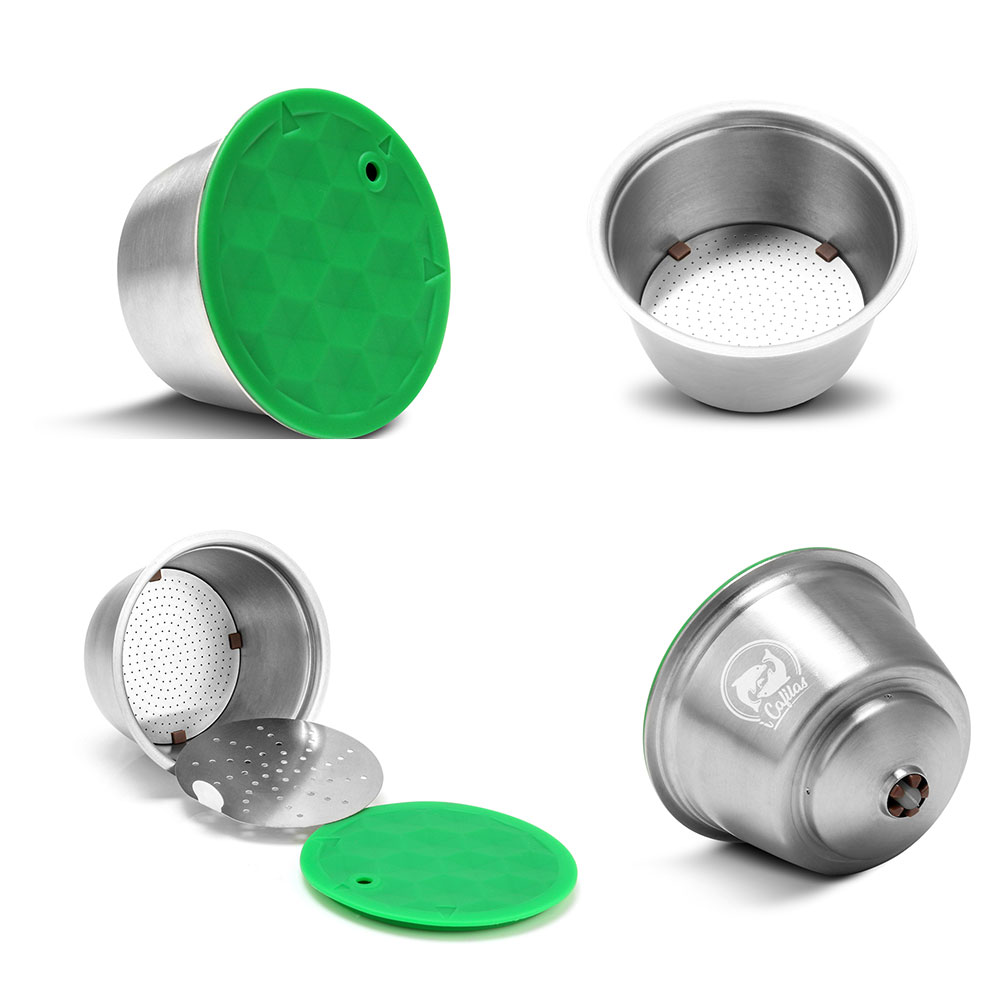 Cápsula de café reutilizable para Nescafé Dolce Gusto, cápsula de filtro de café de acero inoxidable para Circolo y Mini máquina de café