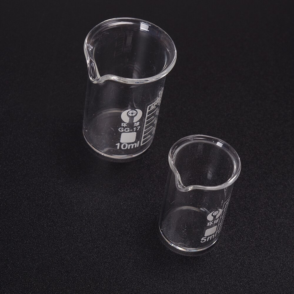 5ml,10ml,50ml,100ml Beaker Chemistry Laboratory Measuring Glass Pyrex Beaker Lab Borosilicate Glassware 1pc Chemistry