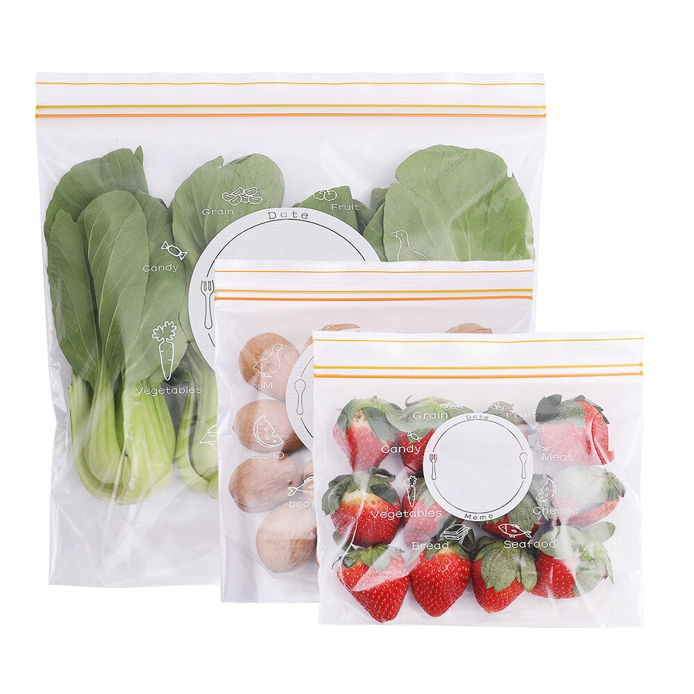 Kitchen Fresh Zip lock Bags Reusable Silicone Food Freezer Storage Ziplock Stasher Wrap Seal Bowl Vacuum Kitchen Storage Tool