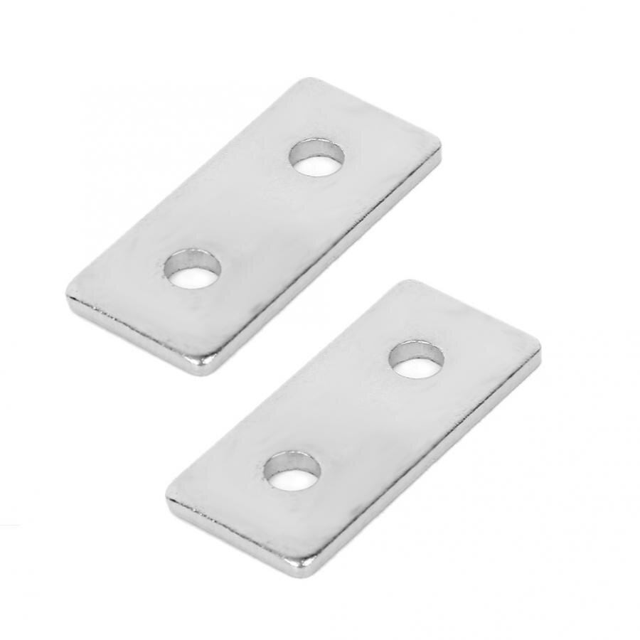 Repair Plates for Aluminum Profiles 20pcs Flat Mending Repair Plates Carbon Steel Fixing Connector for Aluminum Profiles