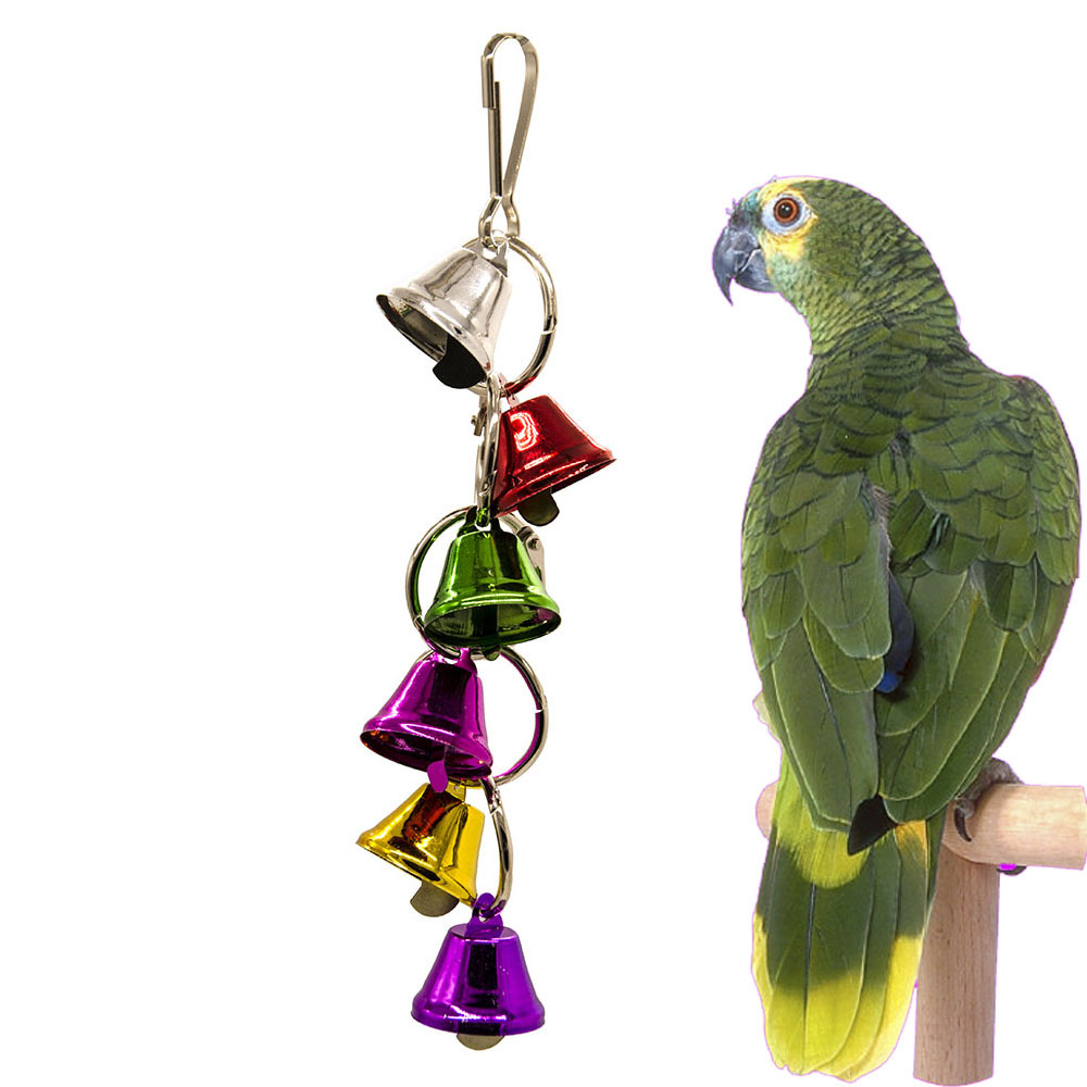 Campanas para pájaros, loros, juguetes, jaula, accesorios, suministros, periquito colgante para juguete, periquito, jouet, perroquete, vogel speelgoed