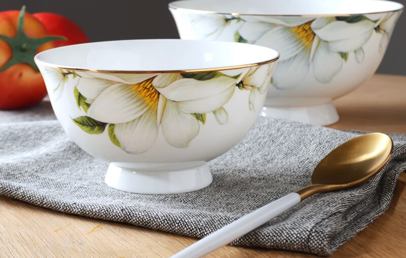 4.5inch, bone china small korean bowl, lily flower , porcelain sauce serving bowls, ceramic kitchen bowls, mini container