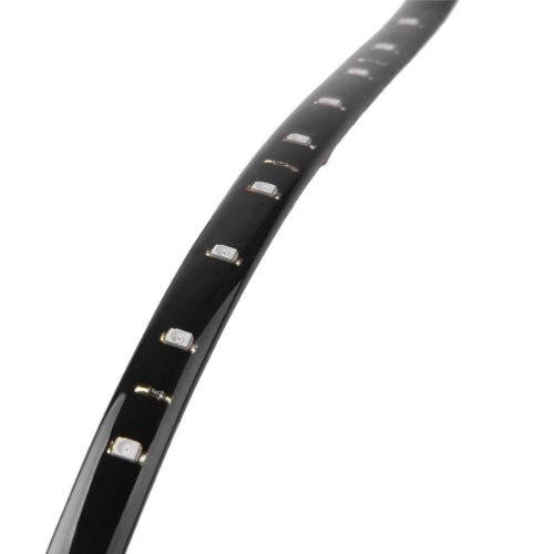 2 luces de cadena 15 tiras LED 30 cm Cadena de luz roja 12V