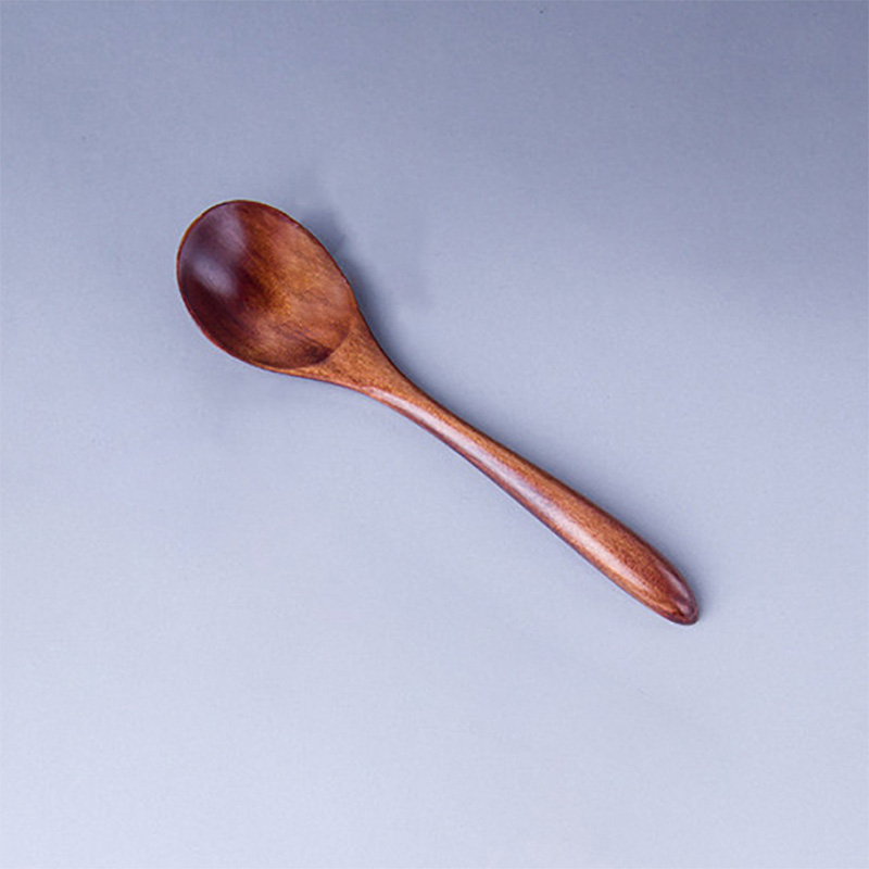 Cuchara de madera de bambú para cocina, utensilio de cocina, cuchara de té, sopa, Catering, cucharas de café para Kicthen Home restaurante: 02