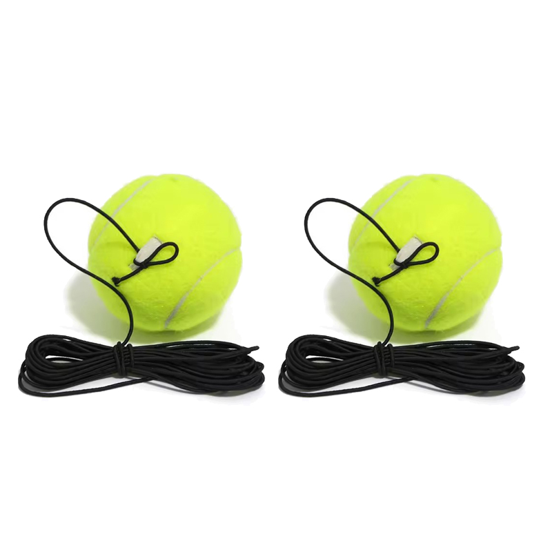 Professioneller Tennis-Rückpralltrainer - Basis mit Elastikseil & Ball für Selbsttraining: Braun