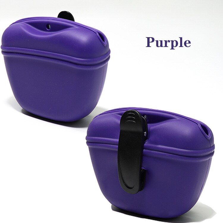 Haustier Tragbare Hund Ausbildung Taille Tasche Behandeln Snack Köder Hunde Gehorsam Beweglichkeit draussen Futtermittel Lager Beutel Lebensmittel Belohnung Taille Taschen: Lila