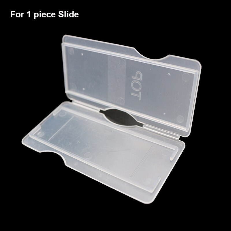 50 pieces Microscope Slides Box Holds 1 or 2 or 3 or 5 pieces Slides Plastic Mailers Box Slide Storage: For 1 piece Slide