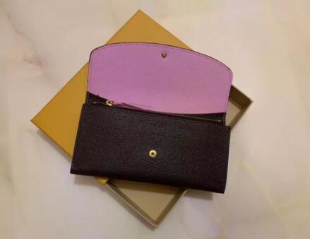 Billetera de mujeres a la moda, billetera larga de alta calidad, monedero wielobarwność, Tarjetero kon cremallera clásica, 2020: Różowy