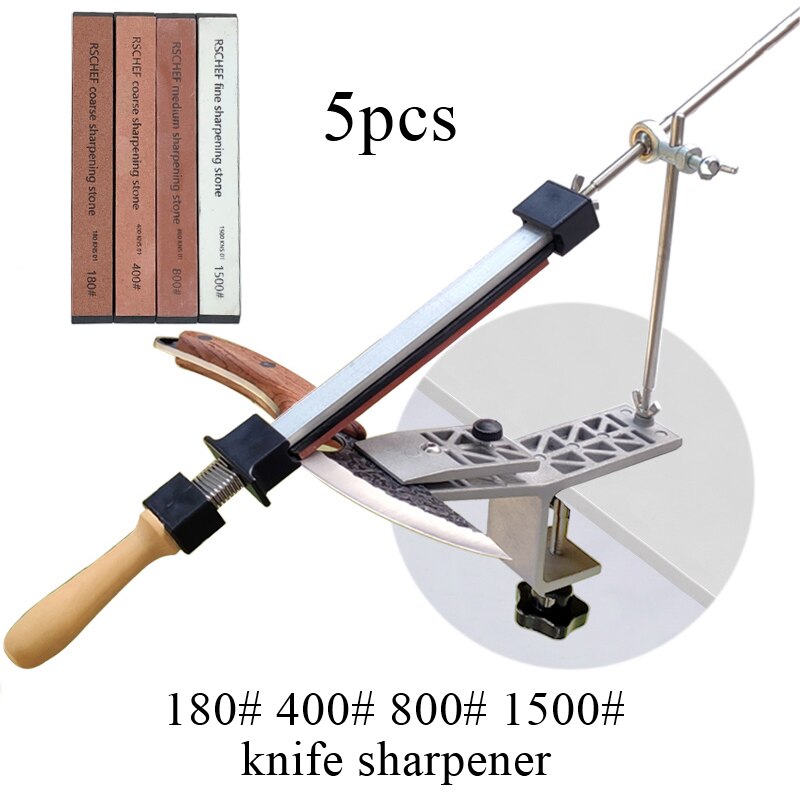 Fixed angle knife sharpener Aluminum alloy whetstone sharpening stone kitchen system sharpener tool grind any tool: set 1