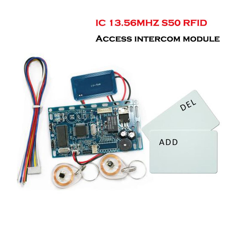 13.56MHZ S50 RFID Embedded Door Access Control RFID Proximity Door Access Control System Building intercom module