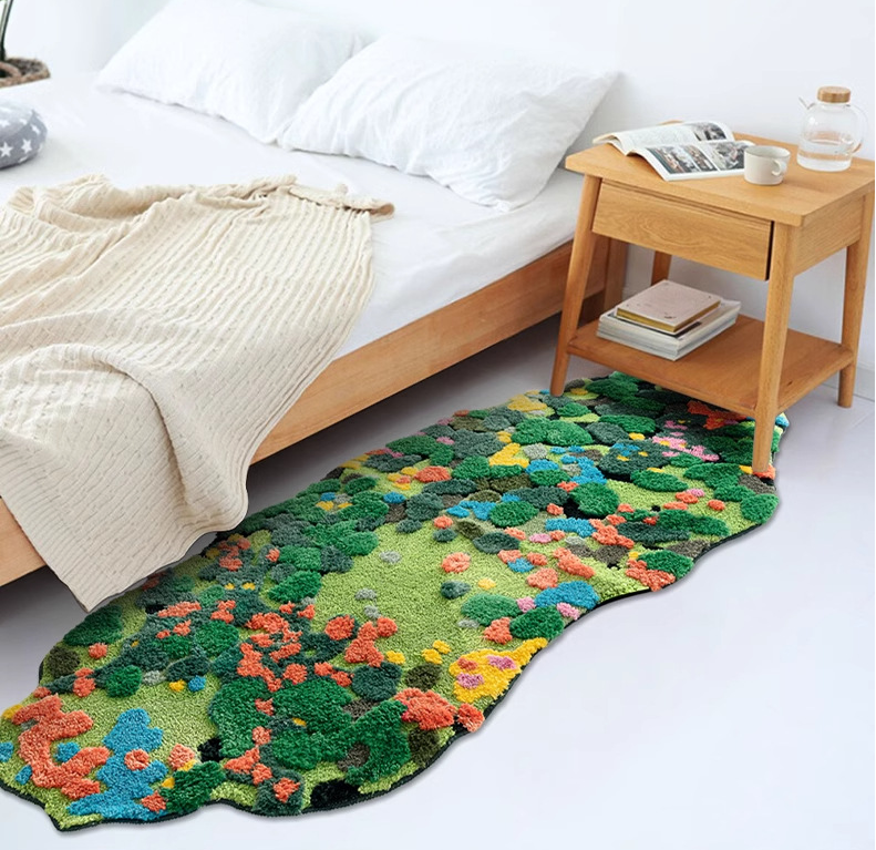 3D mech tuftowanie Mata łazienkowa Dywan robić salonu Długi dywanik nocny Miękka podkładka podłogowa robić sypialni Wystrój domu