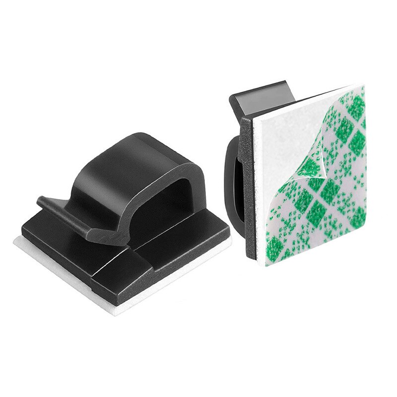 10Pcs Zelfklevende Wire Tie Cable Clamp Cable Organizer Clips Houder Voor Auto Dash Camera Gps Hoofdtelefoon Tafel bureau Opslag Tidy: 01