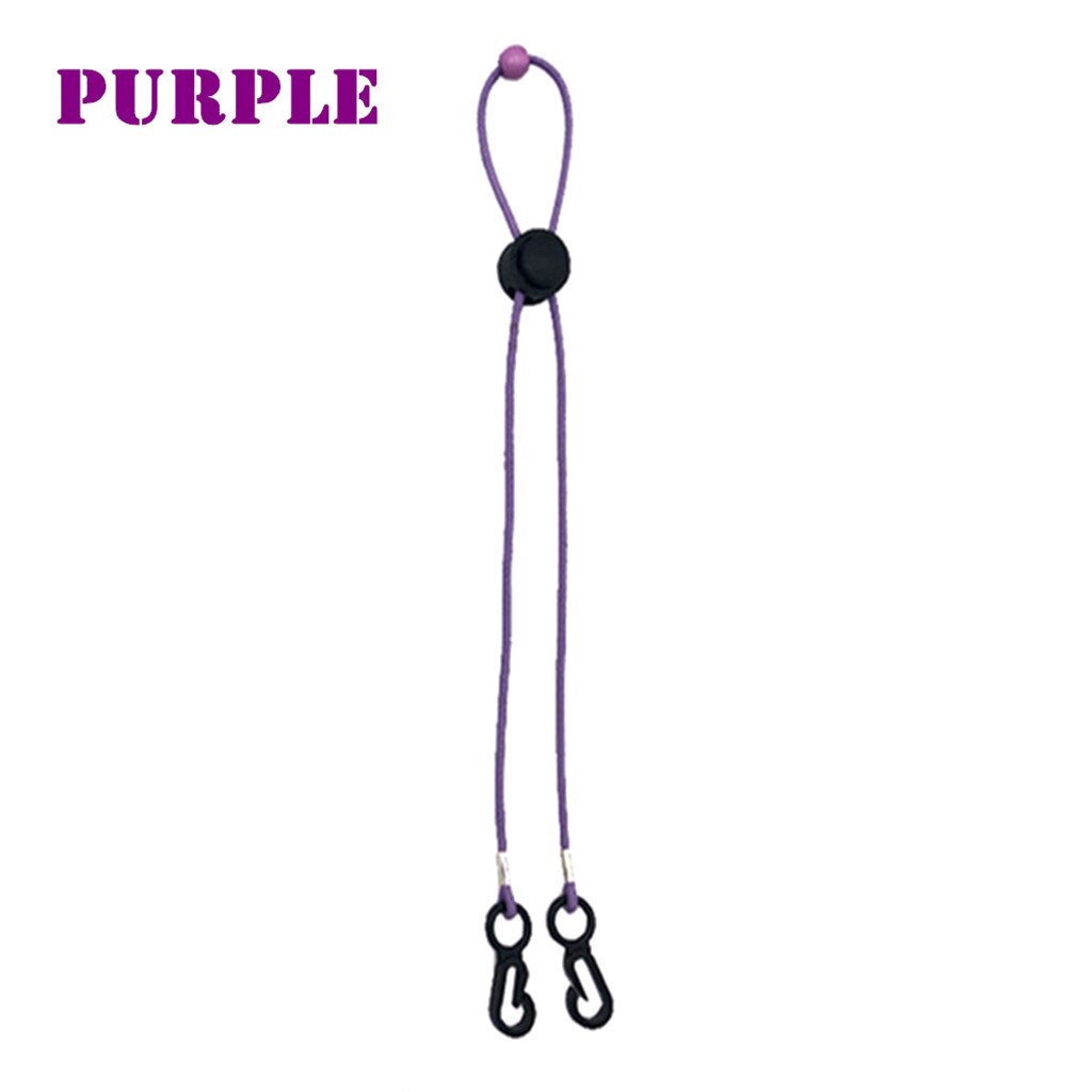Justerbar ansigtsmaske lanyard handy mascarilla praktisk luftforurening sikkerhedsmaske hvile- og øreholder reb маскировать #m: Lilla