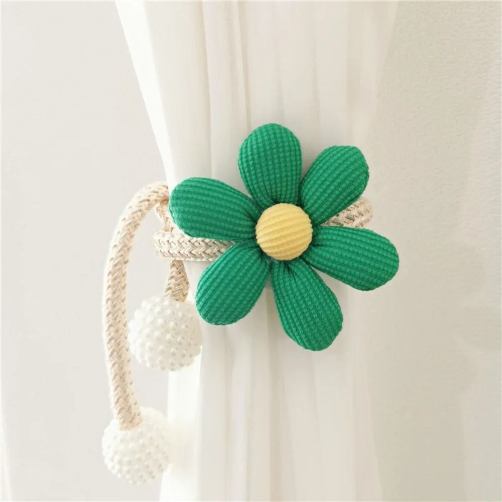 Embrasse magnétique en forme de fleur pour rideau, 1 pièce, joli support pour chambre d'enfant: Bourgogne