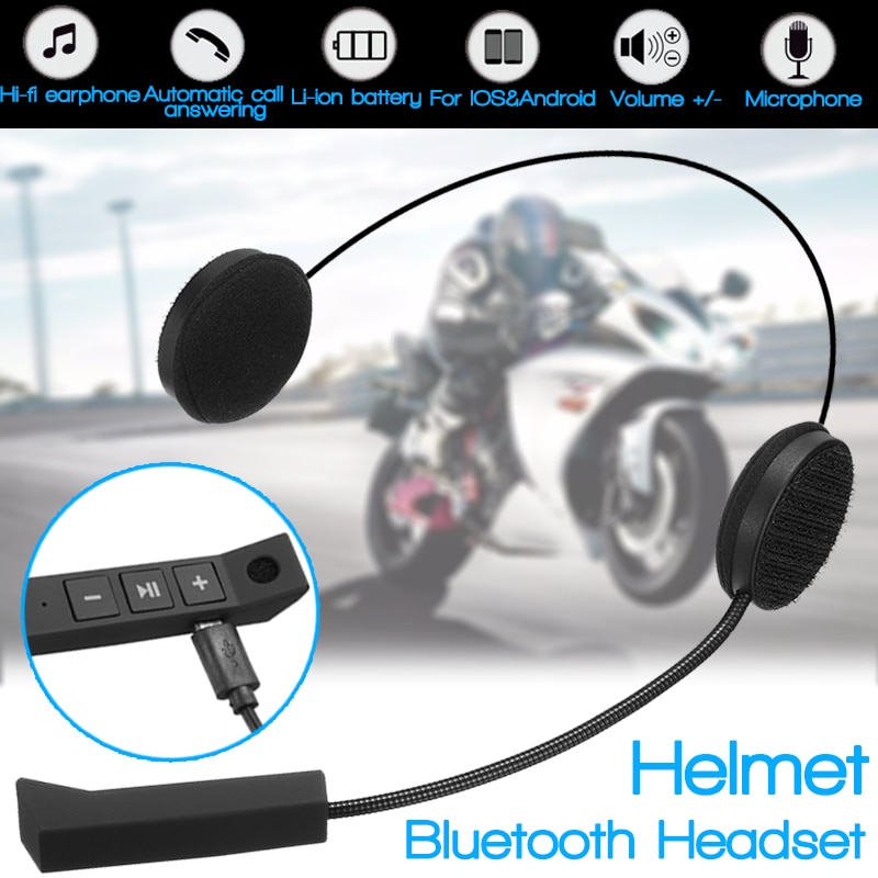 Microfoon Luidspreker Motorhelm Headset Zachte Accessoire Voor Motorfiets Intercom Werk