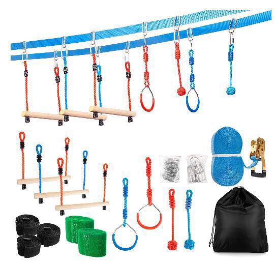 Kinder Fitness Ringe Kletter spiel Spielzeug Outdoor Training Aktivität sichere Sport Seil Schaukel Hänge ringe Kinder Kletter ausrüstung