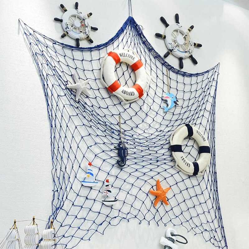 Decoración náutica de madera para el hogar, adorno colgante de timón de barco, decoración de puerta de pared, tema de playa