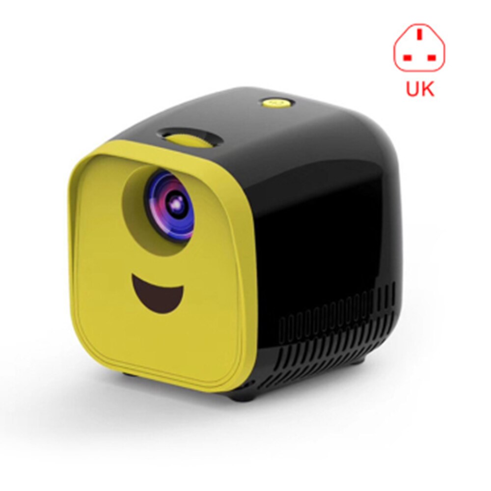 Tiny Draagbare L1 Projector Ondersteunt 1080P Full Hd Movie Afspelen 1000 Lumens Home Entertainment Theater Thuis Draagbare: Black UK Plug