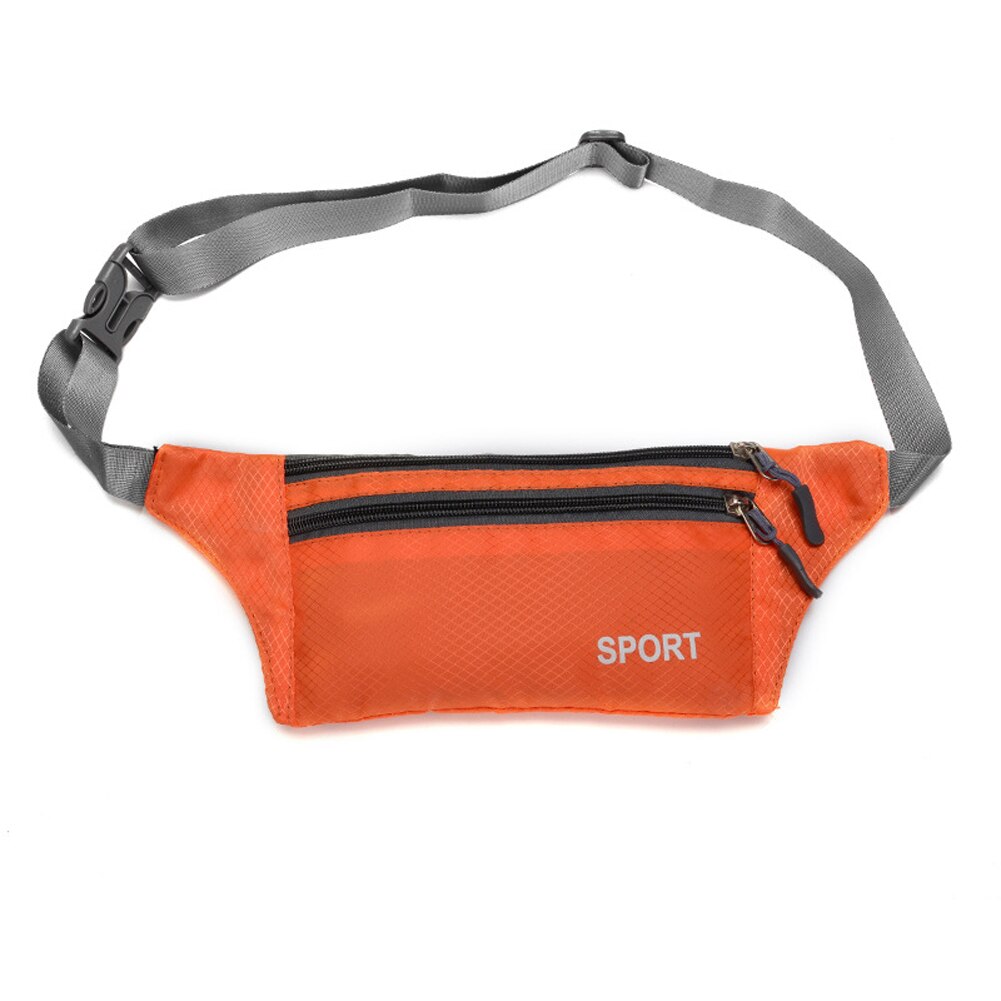 Mini Fanny Pack Voor Vrouwen Mannen Draagbare Handig Taille Verpakking Reizen Multifunctionele Waterdichte Telefoon Riem Tas: Oranje