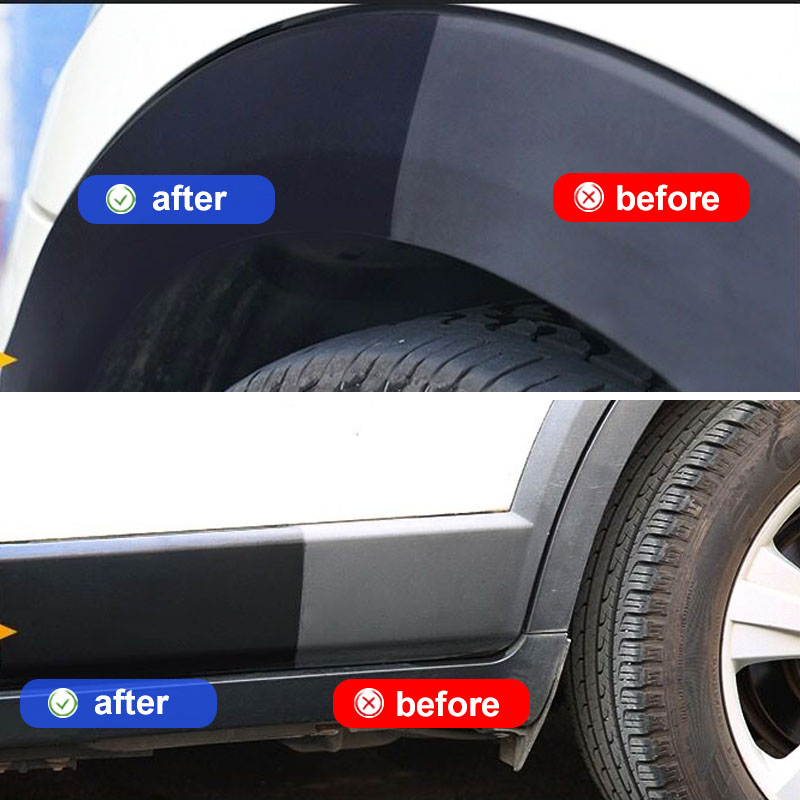 Restaurador de plástico para coche, productos de limpieza de coche con brillo negro, renovador de revestimiento de reparación y pulido automático para coches, detalles de automóviles
