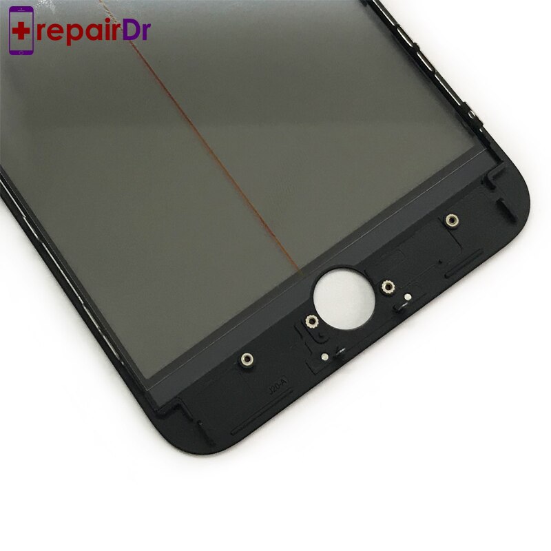 Cristal de pantalla táctil LCD Original 1:1, lente exterior con marco biselado para iPhone 6 6s Plus 7 8 Plus X Panel de cristal + OCA + polarizado