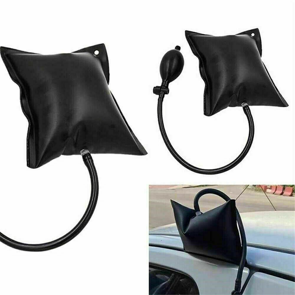EIDRAN 15x17cm Universal Black Rubber Car Door Window Inflatable Wedge Pump Airbag Alignment Entry Shim