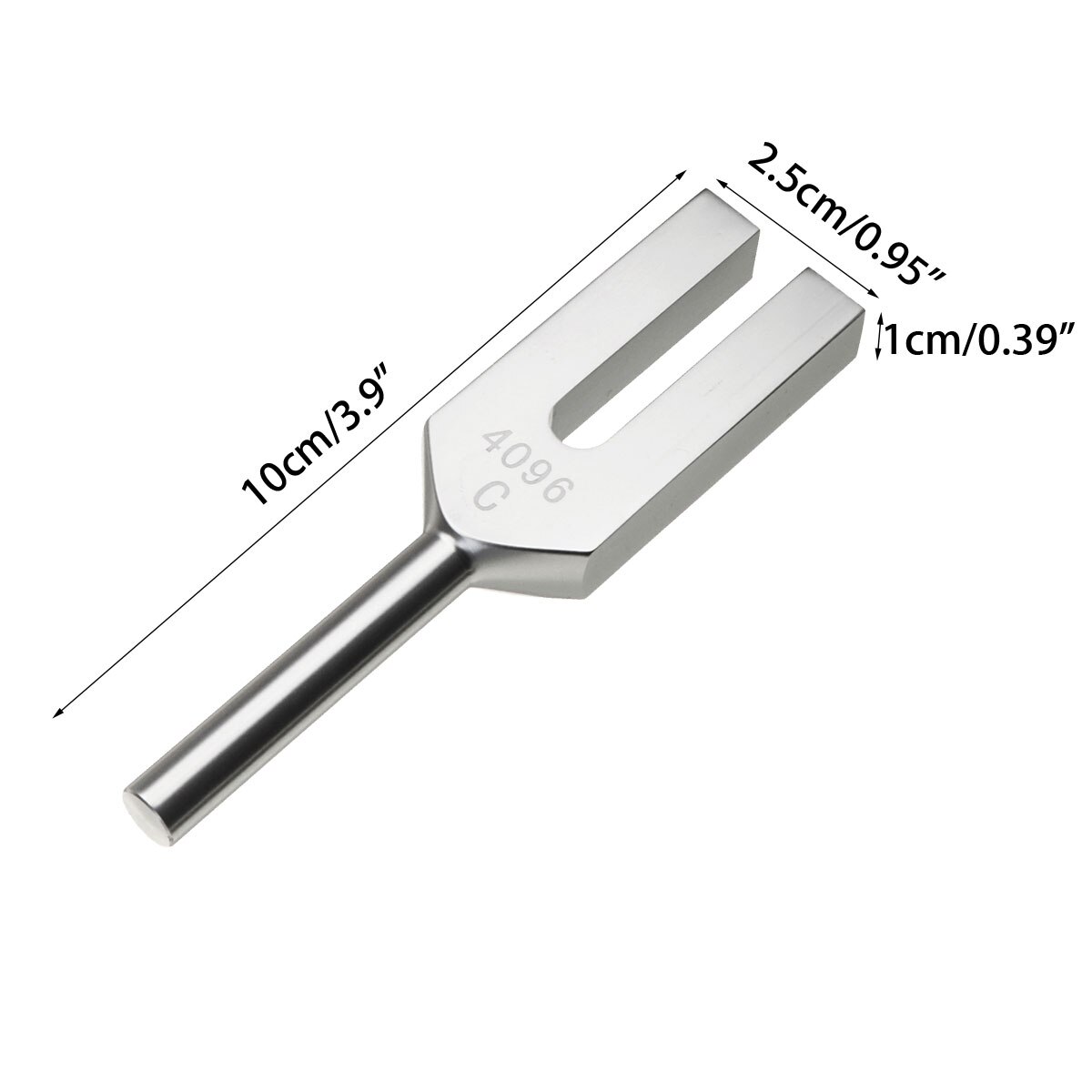 ZEAST 4096Hz instrumento de diapasón Musical de aluminio para sanación de vibración de sonido herramientas médicas