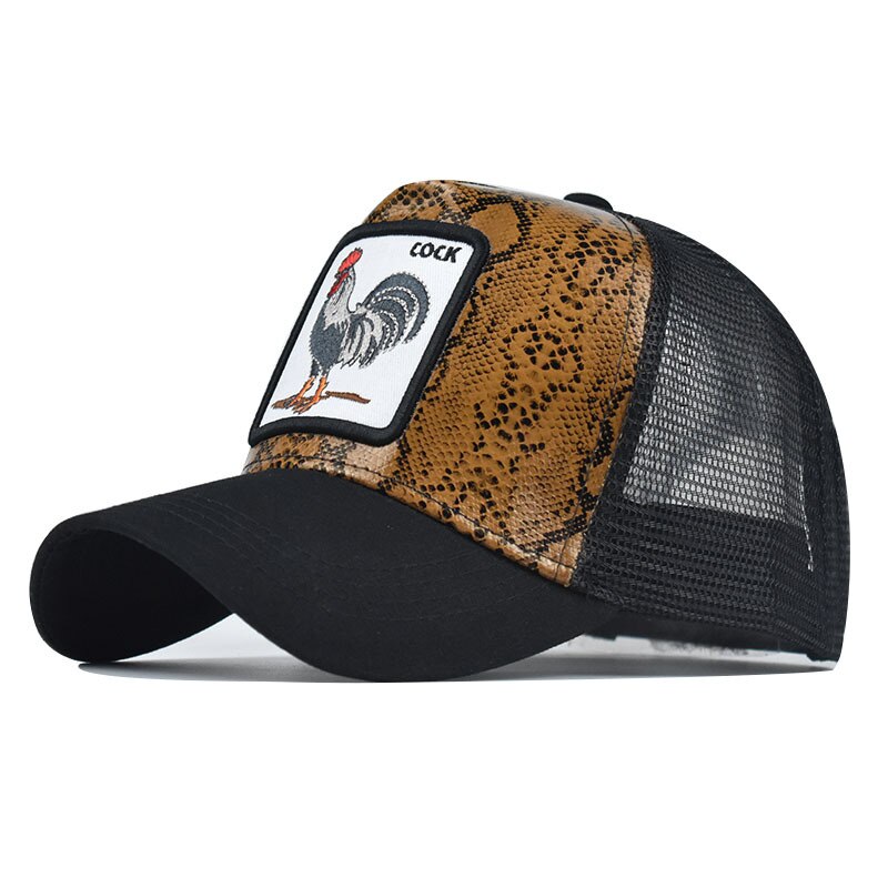 Schorpioen dier mesh geborduurd honkbalpet mannen en vrouwen pet hiphop pet: Pik