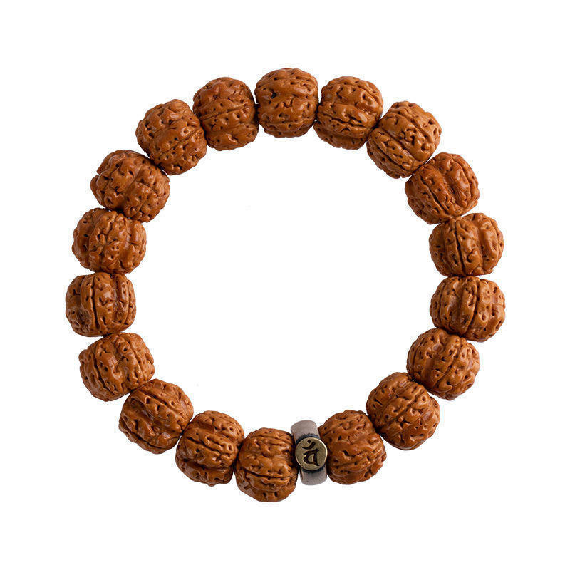 2025 Maharaja bodhi cadena de 12 criaturas del zodiaco guardián de Buda hombres y mujeres texto de semilla original nepalí juego cuentas de Buda