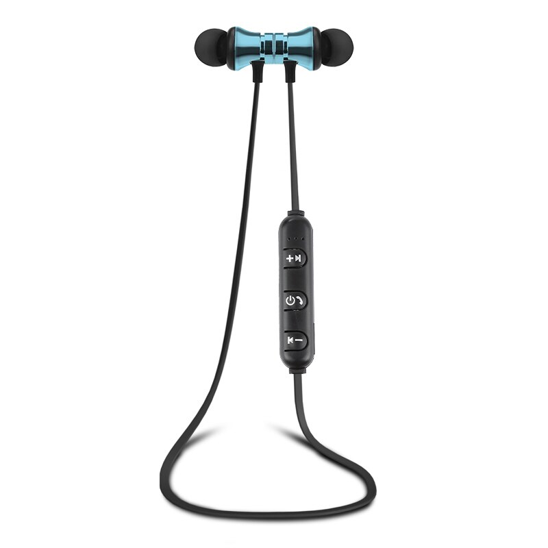 Auriculares magnéticos Bluetooth, inalámbricos, estéreo, magnéticos, para fitness, Deportivos: blue