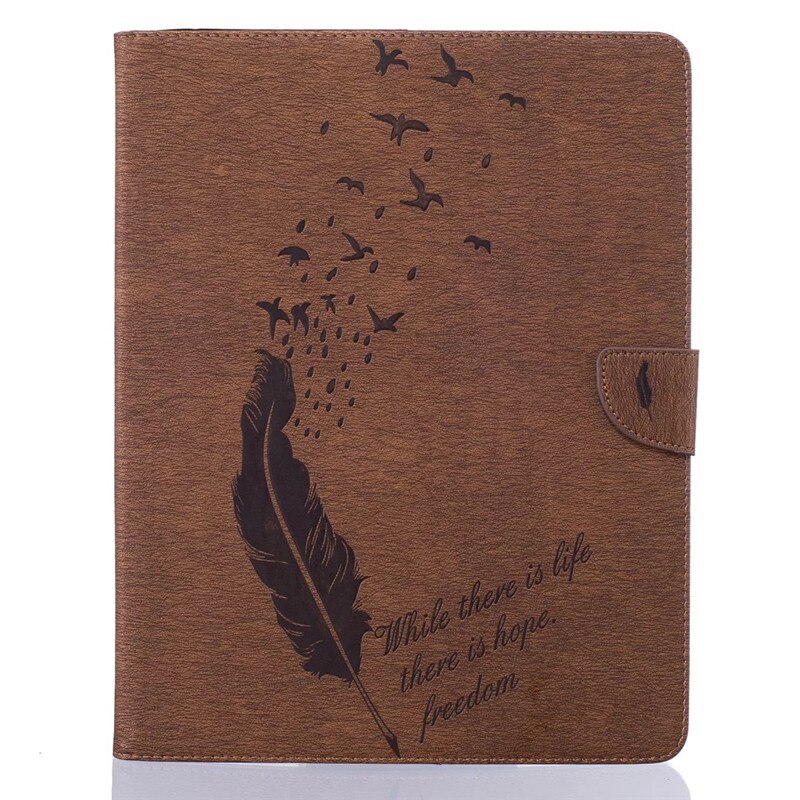 PU Leather Flip Case for Apple iPad 2/3/4 - Shockproof Wallet Stand Cover with Card Slots