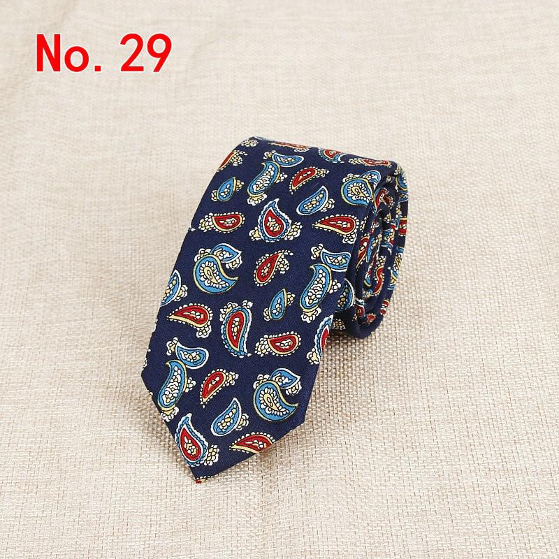Corbatas clásicas de flores para hombre, Corbata de algodón hecha a mano para hombre, Corbatas florales estrechas de 6CM, , de boda, Corbata informal de Cachemira: Rojo coral