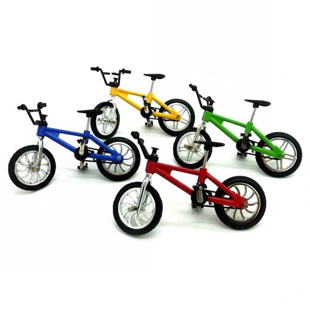 métal mini taille touche vélo jouet avec corde de frein bleu simulation alliage VTT vélo enfants éducation