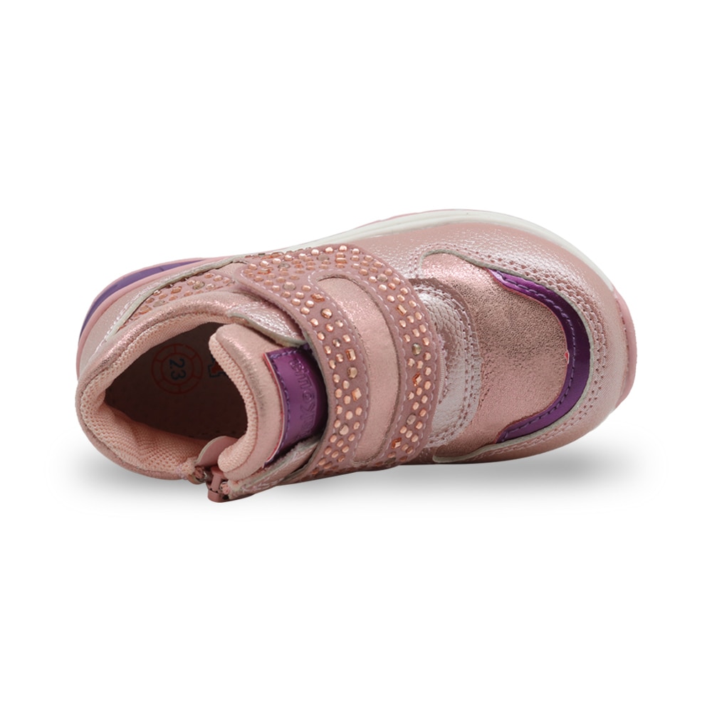 Apakowa-bottines à strass pour filles, chaussures à la , souples de printemps, pour filles, chaussures de marche en plein air, antidérapantes
