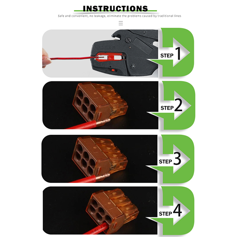 25PCS Snelle Elektrische Kabel Connectors Universele Terminals 2/4/6/8 Pin Voor Abutment aansluitdoos Led Licht Regelmatige Verbinding