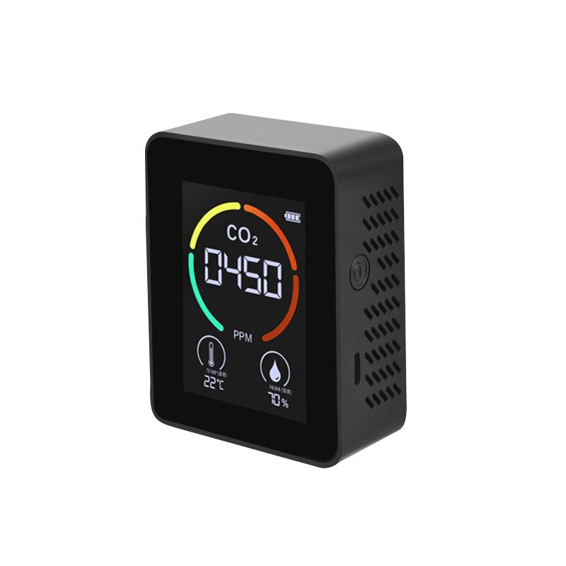 Moniteur Qualité Air Détecteur Radon LCD Grand Écran - Code Couleur Pour Maison, Serres Et Agriculture
