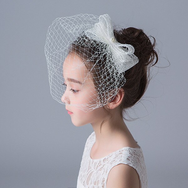Children's Mesh Headdress Beautiful Bride Wedding Flower Boys/Flower Girls Hair Accessories Girl Princess Dress Accessories