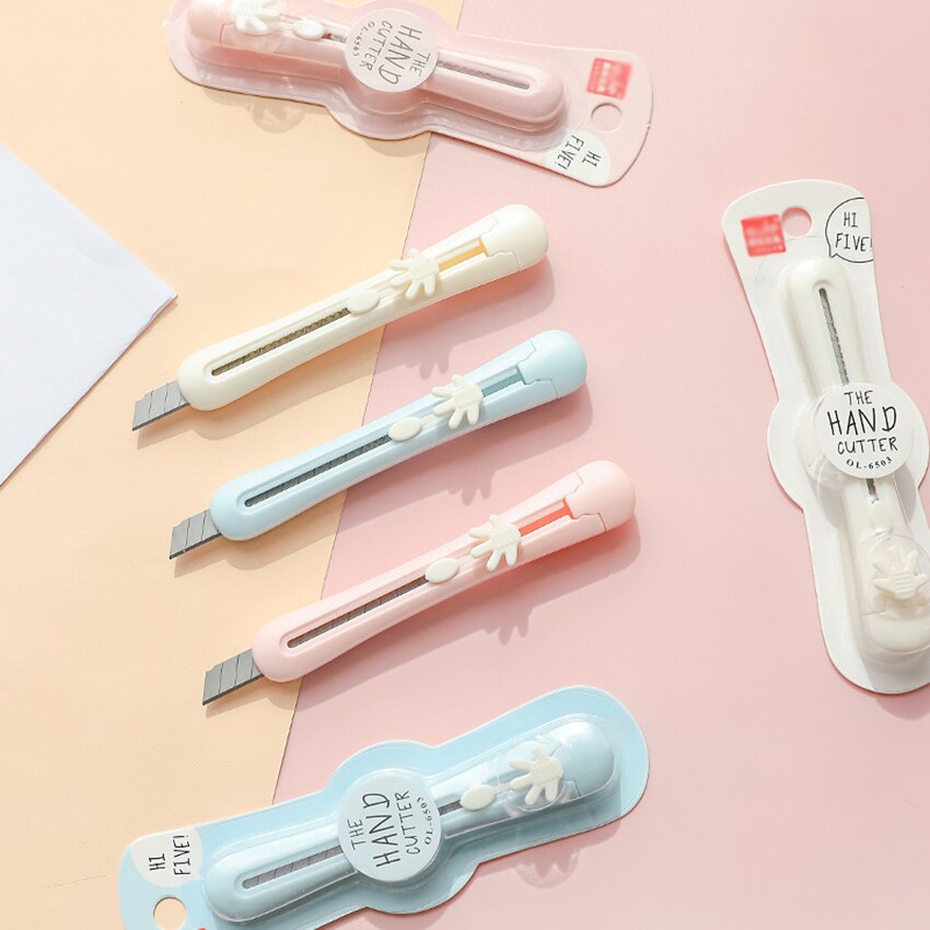 Art Utility Knife Student Paper Knife Portable Wallpaper Knife Express Box Paper Cutter DIY Tools Shool Office Stationery