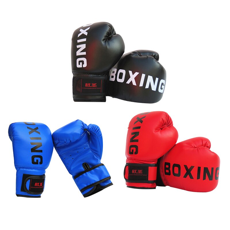 Boxing Gloves Karate Sanda Taekwondo Sanda Fighting Gloves Fighting Handguard Children Training Adults Kids Equipment