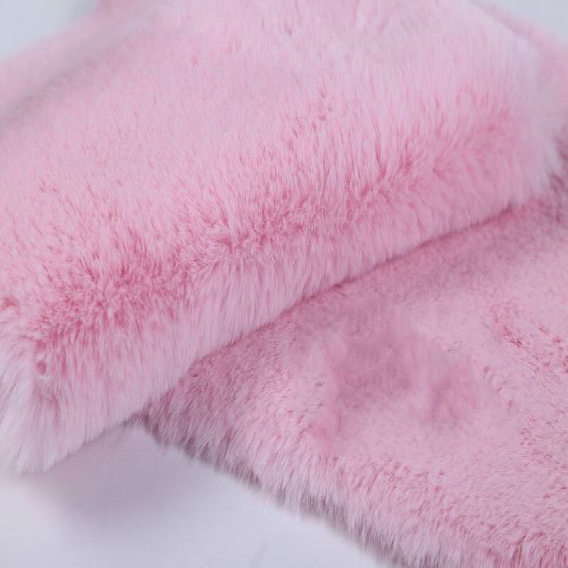 Dikker Imitatie Rex Konijn Haar Bont Pluche Teller Display Achtergrond Doek Kussen Sofa Cover Schoen Tas Materiaal 0.5X1.6M