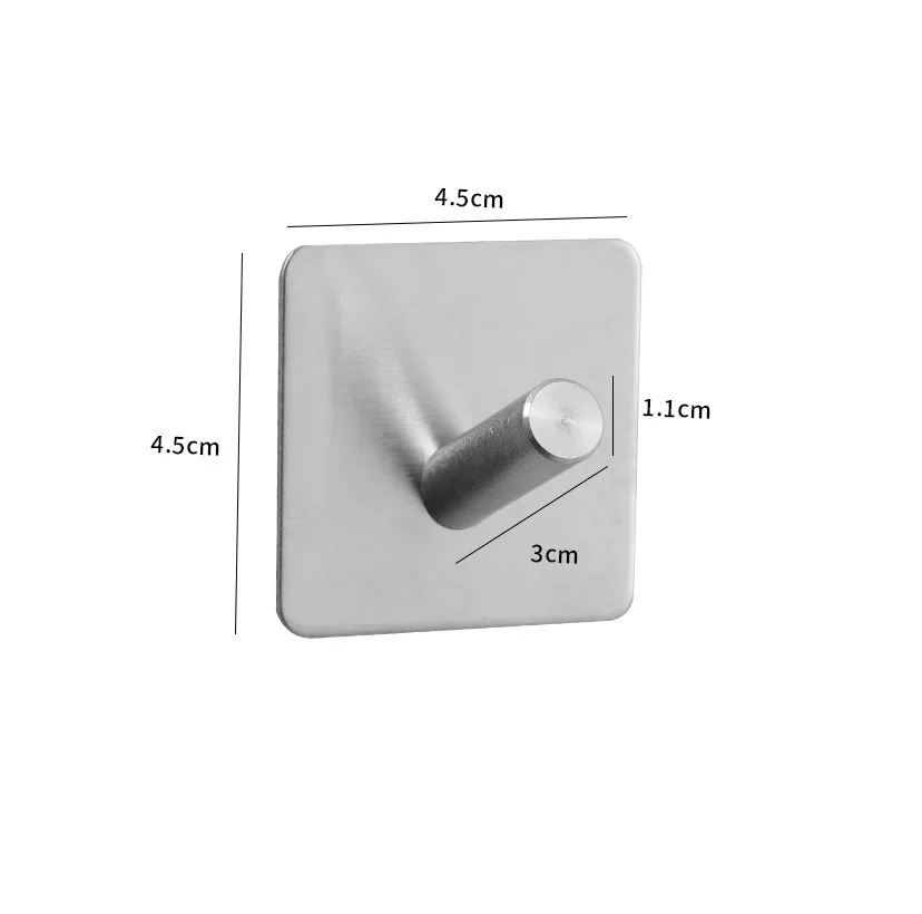 Zelfklevende haak thuis keuken muur deur haak sleutelrek keuken handdoek hanger aluminium handdoek kapstok badkameraccessoires