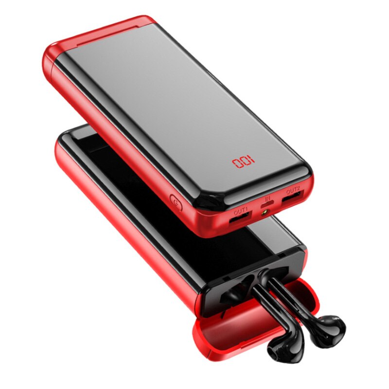 Wireless 5,0 Bluetooth Kopfhörer HD Stereo Kopfhörer Headset Mit Dual Mic und 10000mAh Power tragbare Batterie Ladung Fall